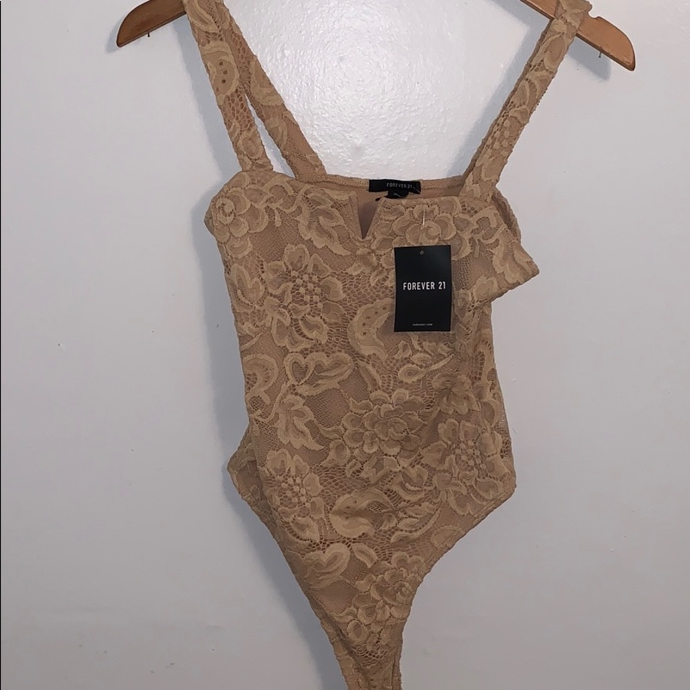 Floral lace bodysuit